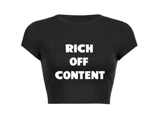 RICH OFF CONTENT BABY TEE